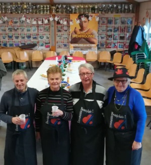 Les chevaliers du Beaujolais, Richard, Annick, Guy et Christiane