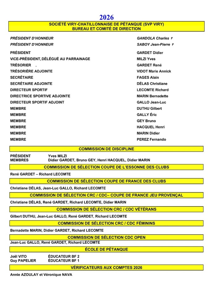 Bureau 2026 Bureau 2026