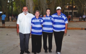 Dominique Carteron (Délégué Ligue IDF) - Josette Castor - Virginie Castor - Sylvie Durand