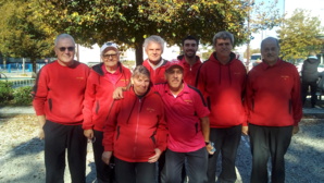 Jean-Luc, Christiane, Babette, Régis, Aziz, Marc, René, Norbert manque le coach Richard