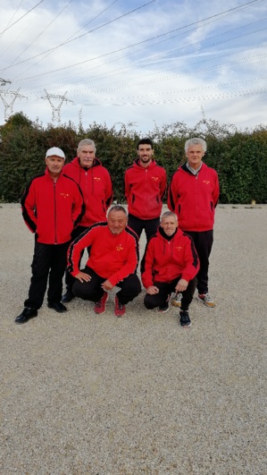 Roland, Jean-Michel, Vincent, Marc, Richard (joueur et coach), Régis