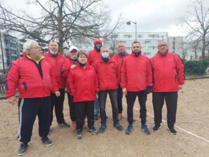 L'équipe SVCP : Robert, Guillaume, Christiane, Nathalie, Didier, Richard (coach), Jean-Luc, David et Mourad