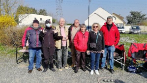 Les supporters SVCP : Alain, Florence, Alain, Didier, Babette, Isabelle et René