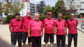 L'équipe SVCP 2 : Joël, Pierre, Robert, Guy (joueur et coach), Giuseppe et Henri