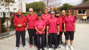 L'équipe SVCP : Régis, Jean-Luc, Aziz, René, Richard, Didier (coach), Florence, Jean-Marc et Annie