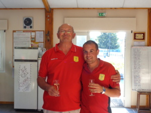 Pascal et Jérémy radieux