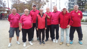 L'équipe SVCP 4 : Michel, Robert, Sébastien, Christian (coach et joueur), Patrick, Alain, Étienne et René