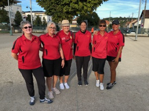 Florence, Véronique, Christiane (coach), Valérie, Annie et Marielle