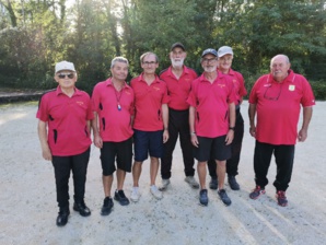 L'équipe SVCP 3 : Angelo, Giuseppe, Daniel, Michel, Christian (coach), Patrick et Alain