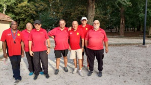 L'équipe SVCP 4 : Privat, Didier, Bruno (coach), Henri, Étienne, Michel et Robert