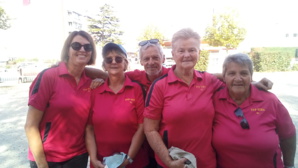 L'équipe SVCP 2 : Nathalie, Claudine Louis, Richard (coach), Annick, Claudine Beck