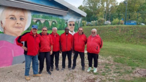 L'équipe SVCP 4 : Étienne, bruno (coach et joueur), Guy, Privat, Henri et Robert.