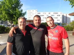 Manu, Seb et Nico,les finalistes du 1er. Manque Julien qui était parti.