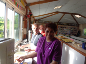 Jean-Louis, Alain et Christine à l'ouvrage