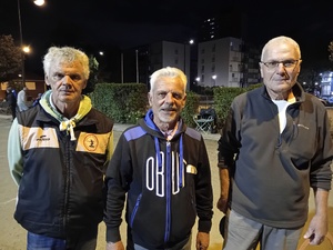 Les vainqueurs du A : Régis, Gilles et Jean-Luc