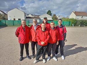 L'équipe SVCP 3 : Giuseppe, Christian (coach et joueur), Stéphane, Michel, Patrick et Kilian