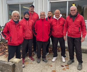 Léquipe SVCP 2 : Gilles, Richard (joueur et coach), Sébastien, Jean-Marc, David, Gilles et Jean-Luc