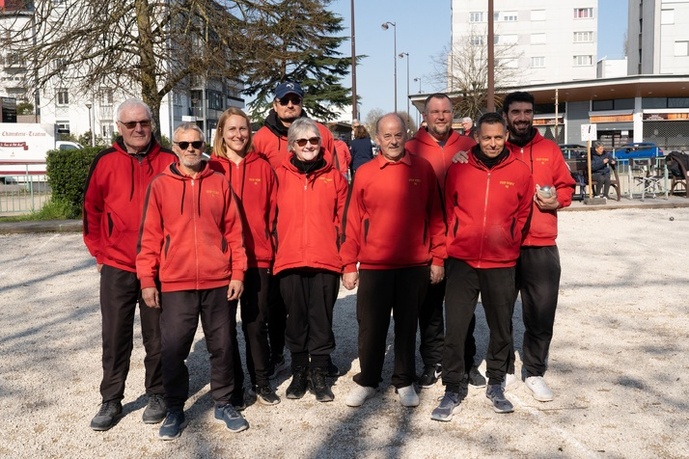 L'équipe SVCP : Jean-Luc (coach), Richard, Patrycja, Sébastien, Florence, Norbert, Guillaume, David et Marc