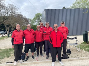 L'équipe SVCP : Norbert, Jean-Marc, Gilles, Bruno, René (joueur et coach), Roland et Jean-Luc