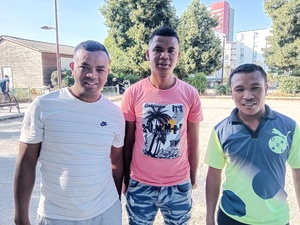 De passage à la SVCP, les champions malgaches Tianakely, Onja et Donald (surnoms)