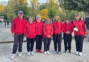 L'équipe SVCP : Jean-Luc (coach), Nathalie, Florence, Isabelle, Murielle, Ji et Annie