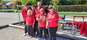 L'équipe SVCP 2 : Maryse, Martine, Marisa, Guillaume (coach), Claude, Claudine L'équipe SVCP 2 : Maryse, Martine, Marisa, Guillaume (coach), Claude, Claudine