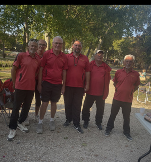 L'équipe SVCP / Richard (joueur et coach), Daniel, Jean-Luc, Guillaume, Jean-Marc, Gilles