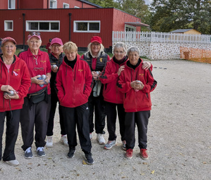 L'équipe SVCP 1 : Marie-France, Christiane, Linda, Corinne, Vérronique, Bernadette (joueuse et coach) et Anita