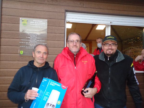 Roland, Didier et Sébastien, le podiulm de la Super Mêlée