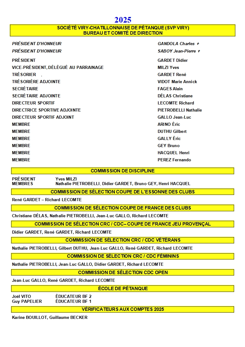 Bureau 2025 Bureau 2025