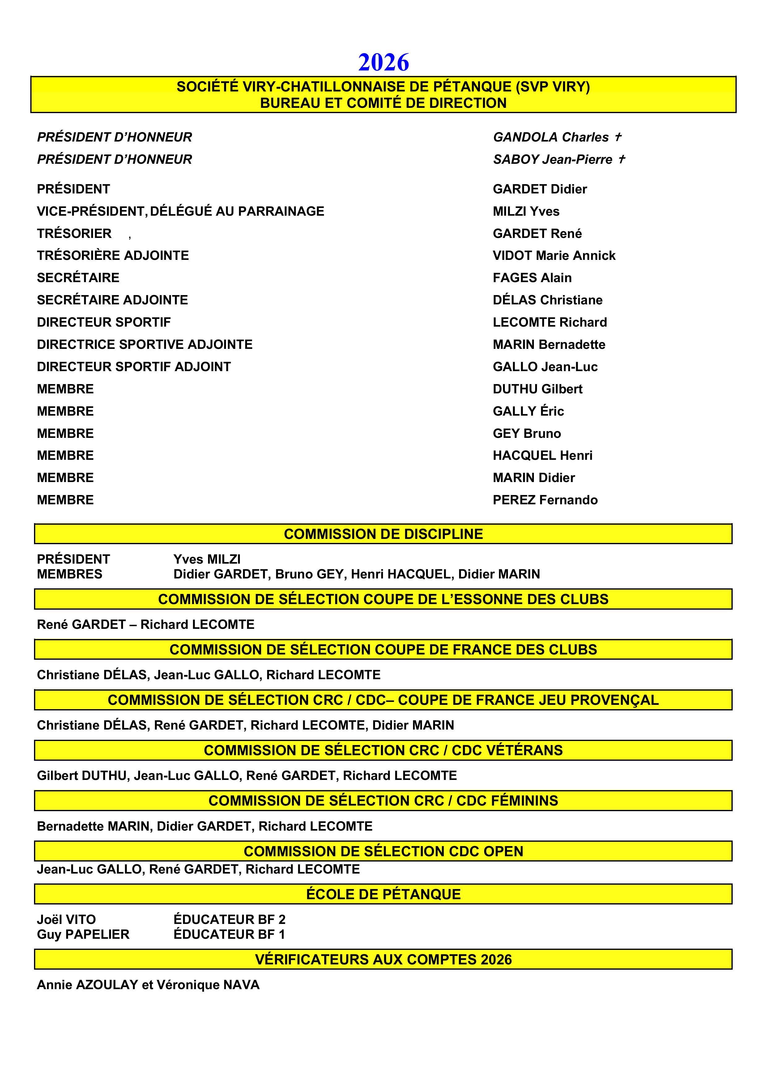 Bureau 2026 Bureau 2026