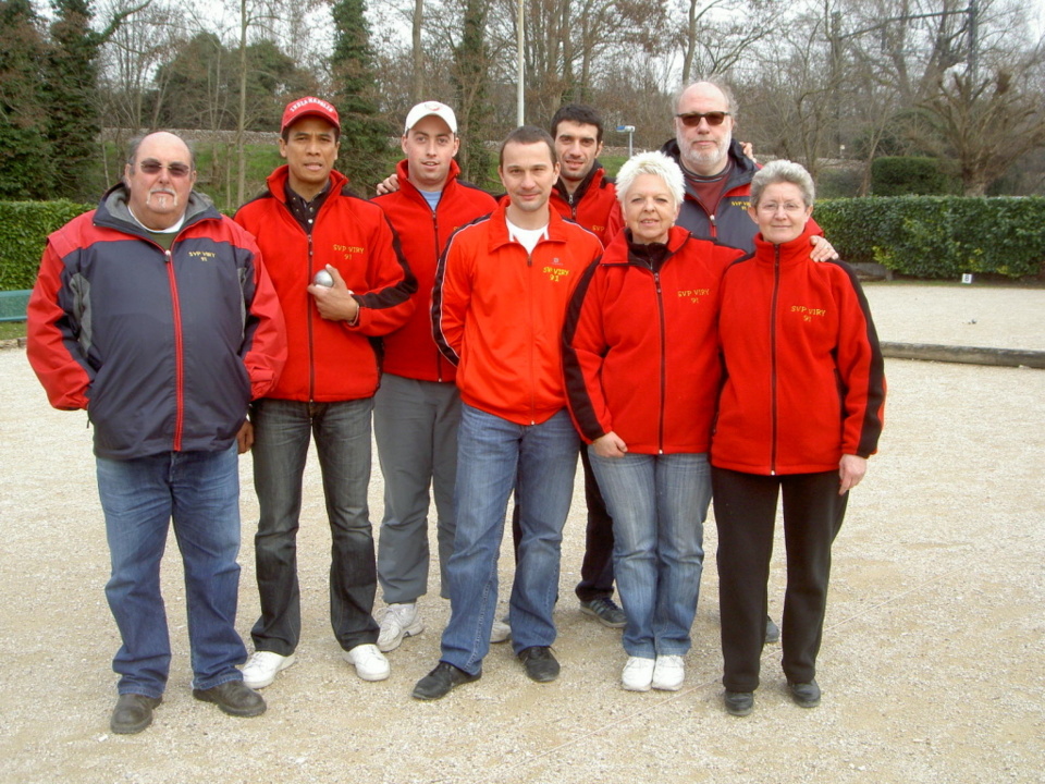 L'équipe SVCP 1 : Alain Petit (Sélectionneur / Coach), Éric Ranarijaona, Nicolas Le Gall, Sylvain Chevallier, Marc Chérit, Marie-Pierre Laude, Thierry Lepeuc, JosetteCastor
