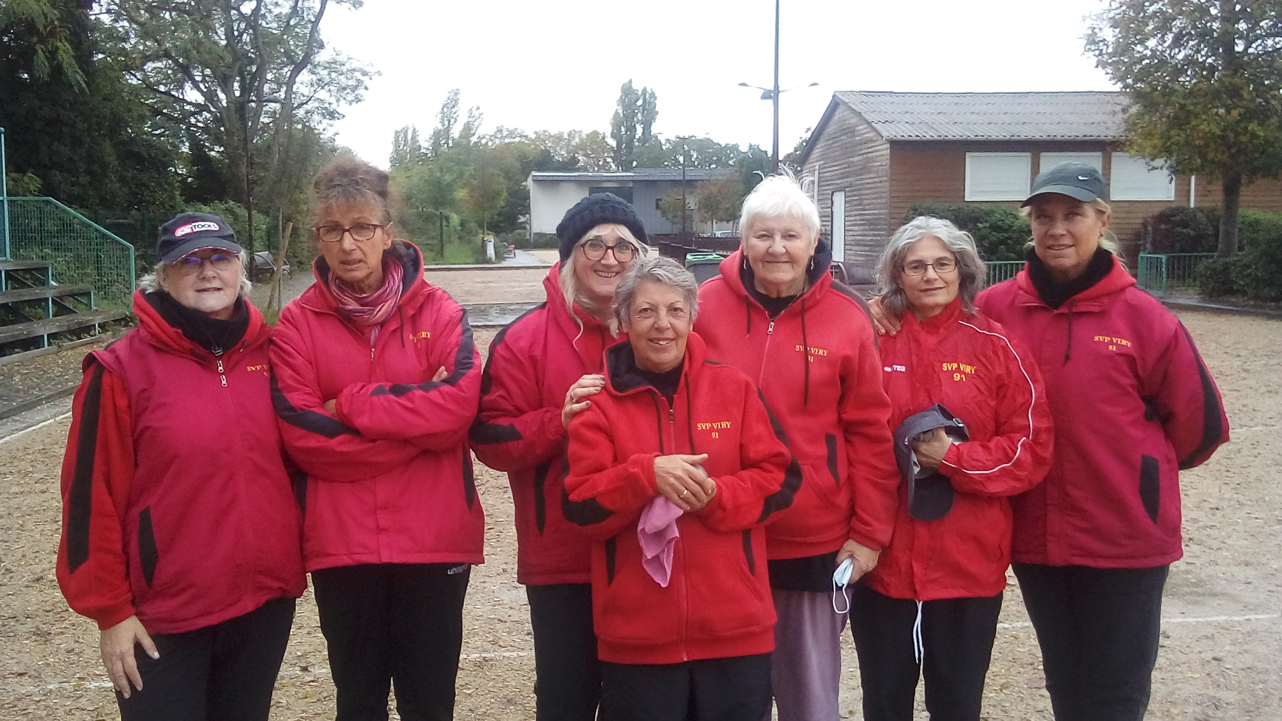 L'équipe SVCP 1 : Florence, Annie, Véronique, Anita, Christiane (coach), Pascale et Marielle