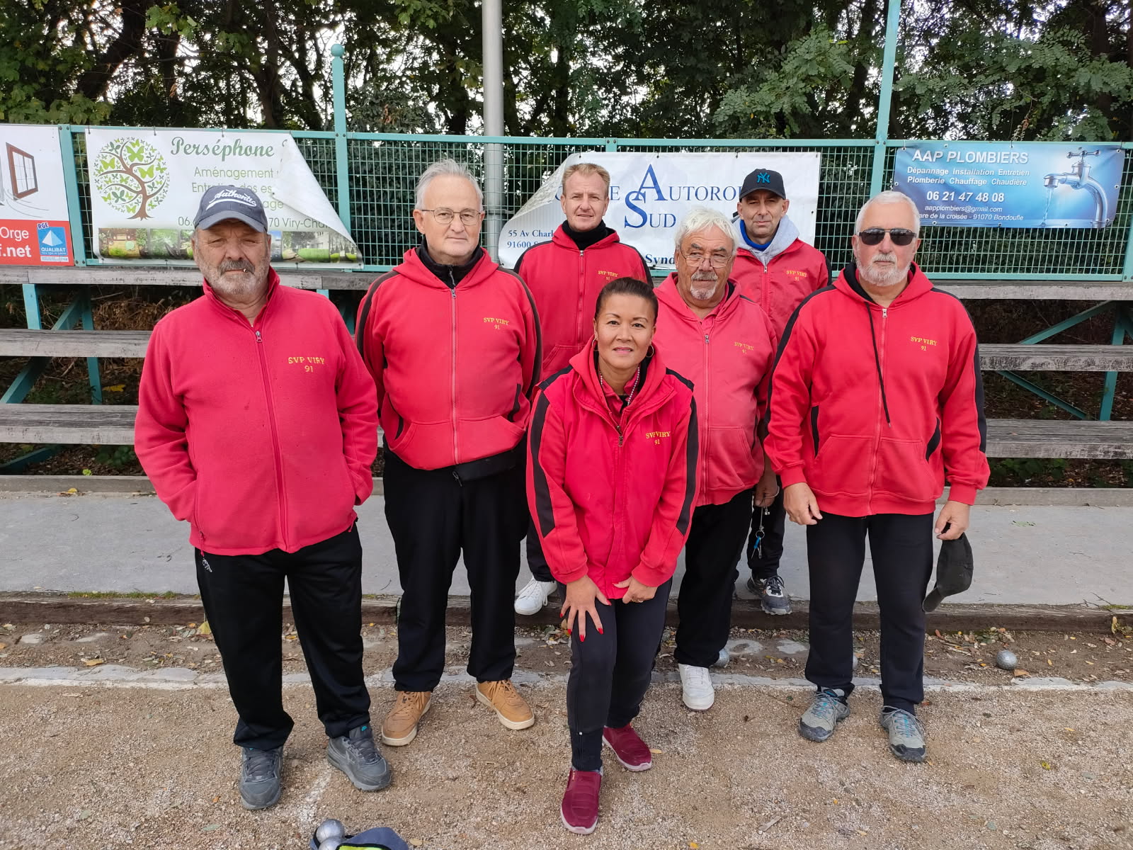 L'équipe SVCP 4 : Christophe, Patrick (coach et joueur), Marc, Popi, Robert, Mickaël et René