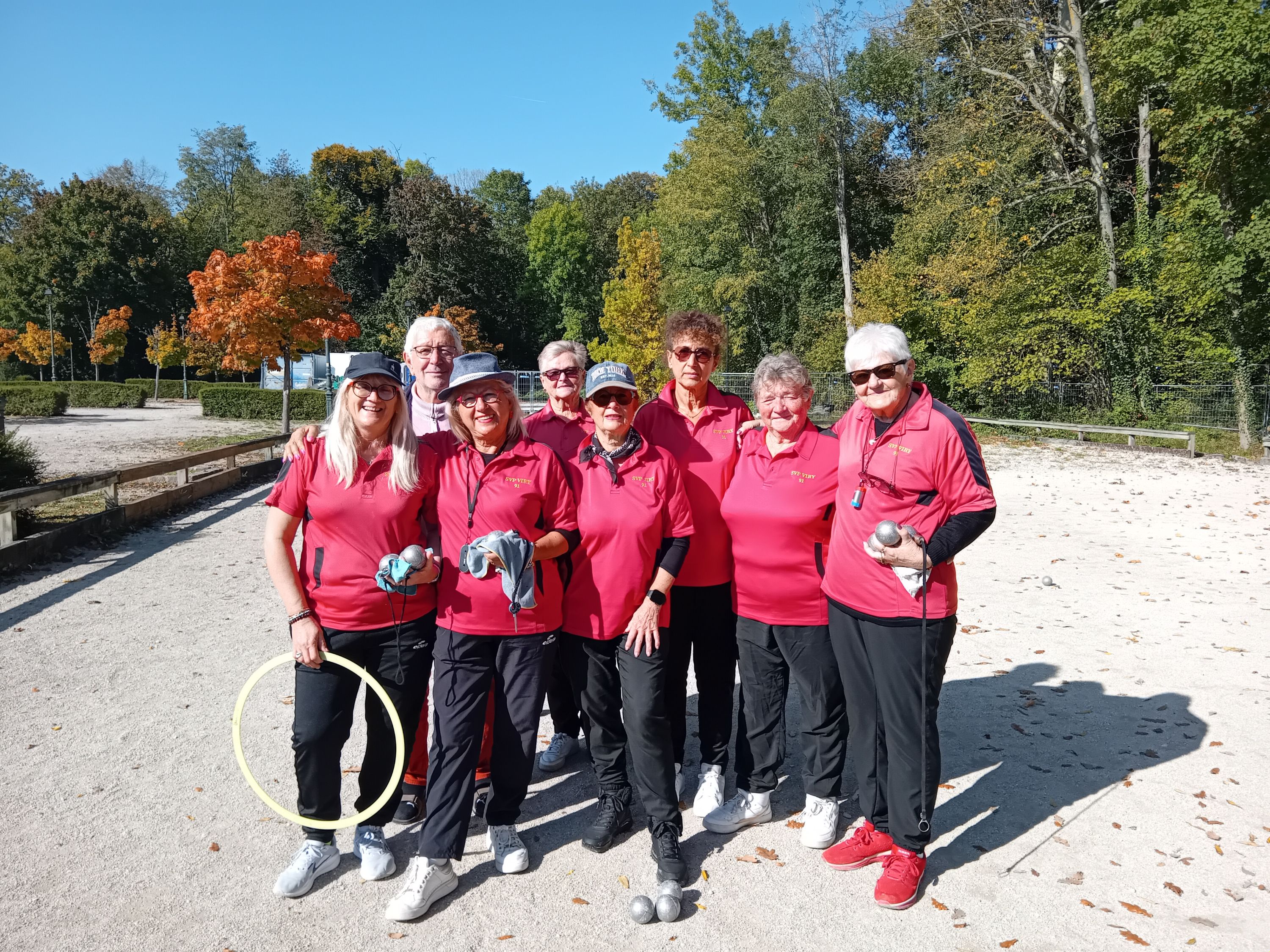 L'équipe SVCP 1 : Véronique, Alain (coach), Linda, Annick Vidot, Patricia, Annie, Annick Izanic, Christiane