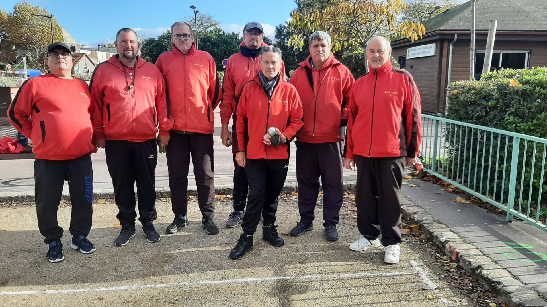 L'équipe SVCP 1 : Jean-Marc, Guillaume, Didier, Sébastien, Roland, René (joueur et coach) et Norbert
