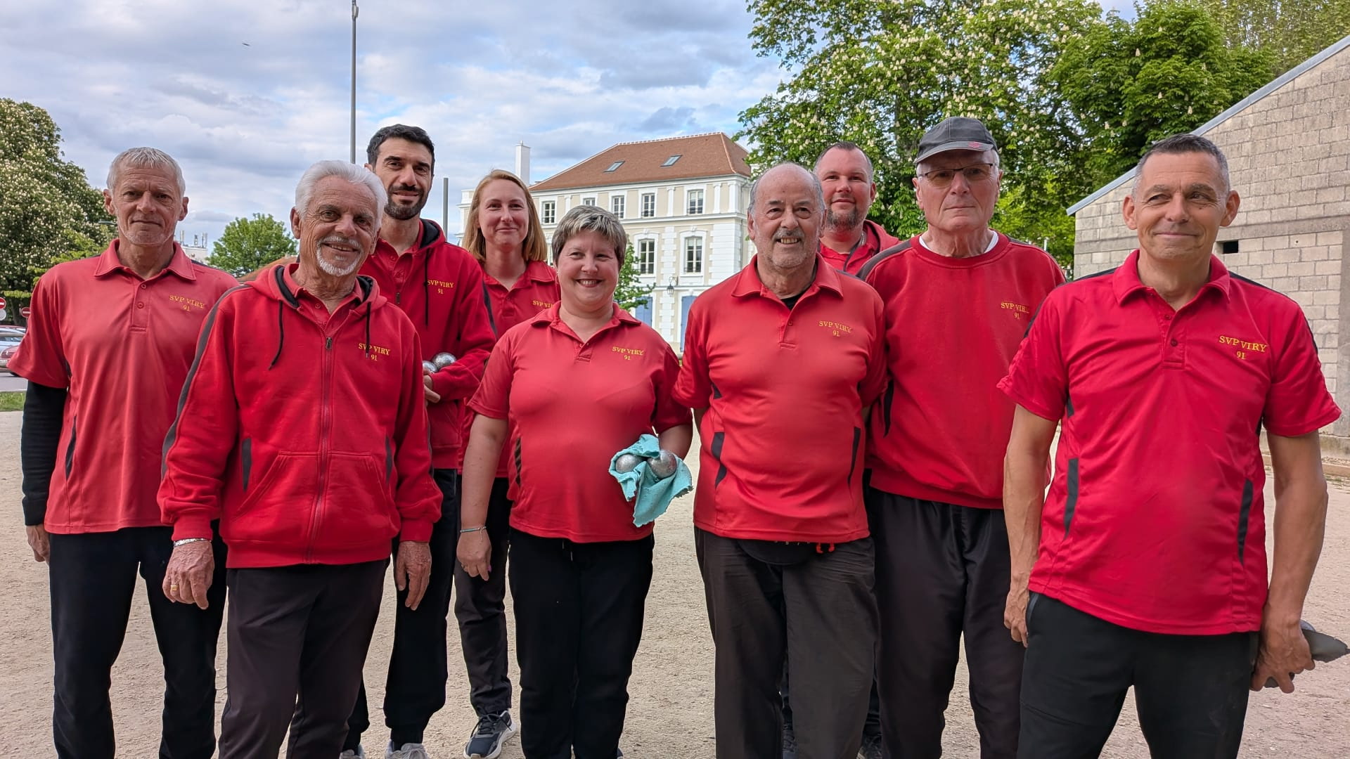 L'équipe SVCP : Richard, Gilles, Marc, Patrycja, Nathalie, Norbert, Guillaume, Jean-Luc (coach) et David