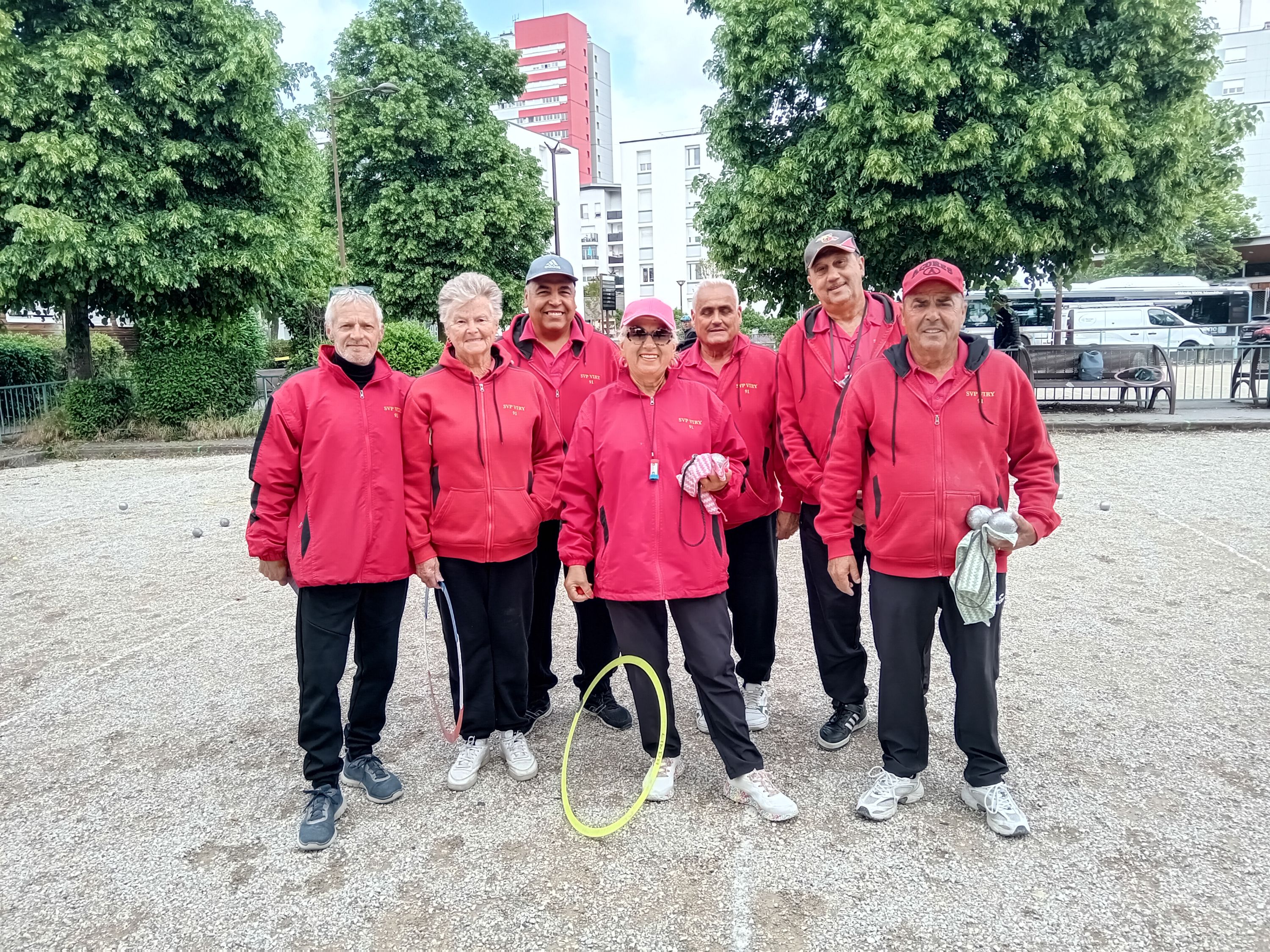 L'équipe SVCP 3 : Richard (coach), Annick, Mustapha, Linda, Patrick, Tomasso et José