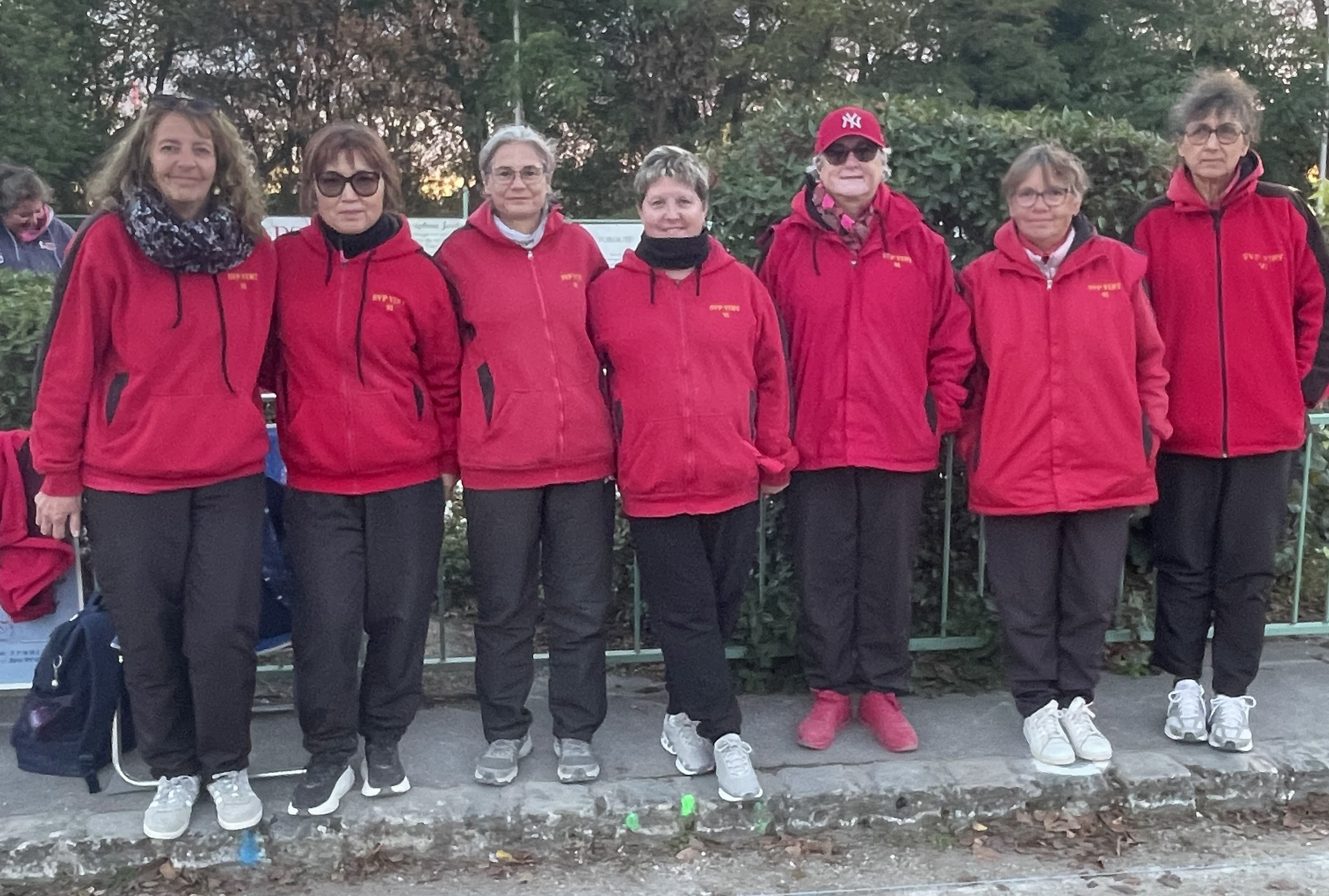 L'équipe SVCP : Murielle, JI, Pascale, Nathalie, Florence, Isabelle et Annie. Manque le coach, Jean-Luc Gallo, qui a pris la photo