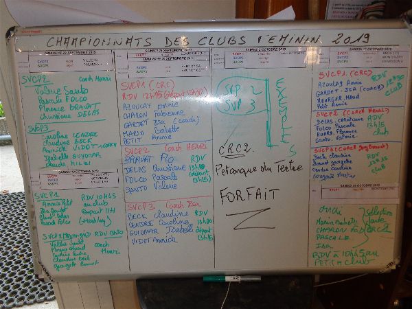 CDR et CDC Féminins 2019 CDR et CDC Féminins 2019