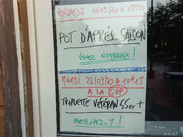 Pot après saison 2020 Pot après saison 2020