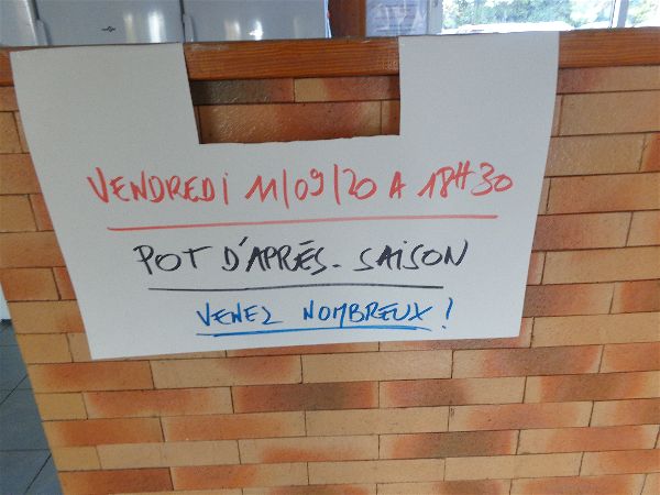 Pot après saison 2020 Pot après saison 2020