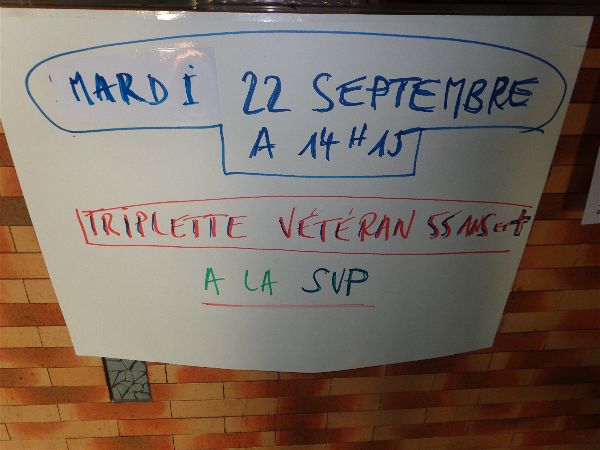 Triplette Vétéran 09/2020 Triplette Vétéran 09/2020