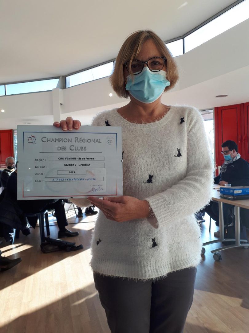 Diplôme champion CRC 2 Féminin Diplôme champion CRC 2 Féminin
