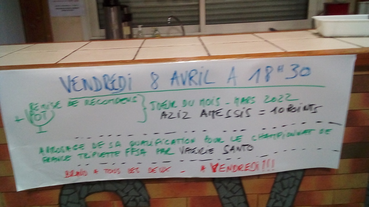 Joueur du Mois mars 2022 Joueur du Mois mars 2022