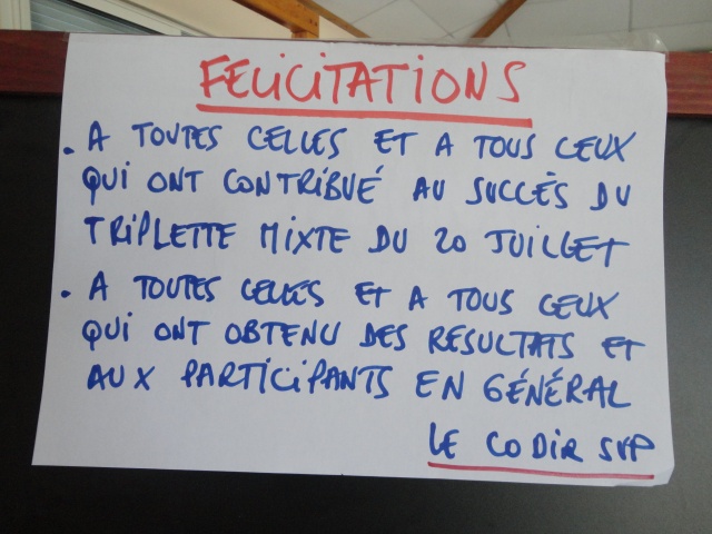 Triplette Mixte 2013 Triplette Mixte 2013