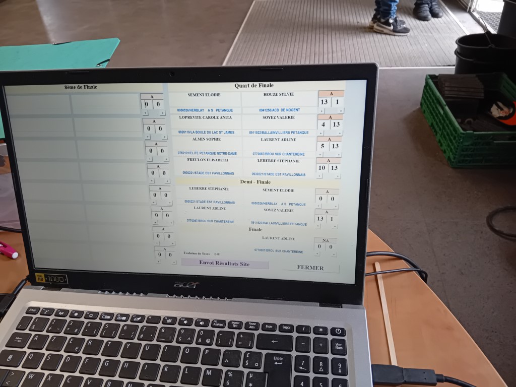 Championnats Régionaux Individuel Féminin et Doublette Senior Championnats Régionaux Individuel Féminin et Doublette Senior