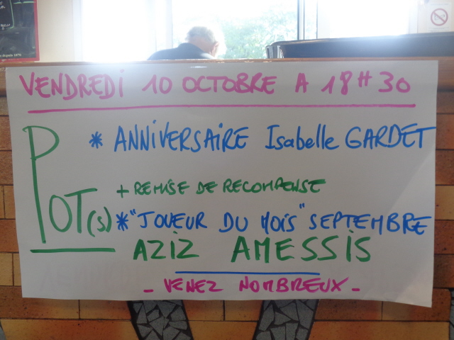 Joueur du Mois - 50 ans Isabelle Joueur du Mois - 50 ans Isabelle