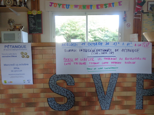 Tournoi Intergénérationnel 2014 Tournoi Intergénérationnel 2014