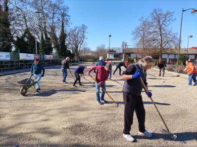 Du gravier sur les terrains Du gravier sur les terrains
